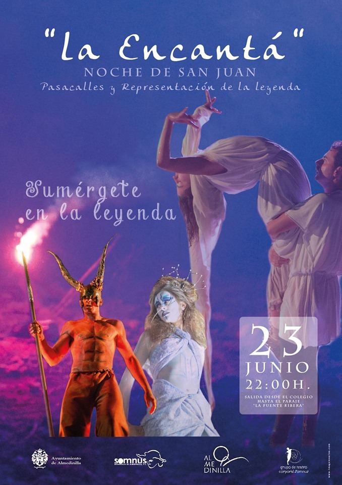 Cartel anunciador de La Encantá en Almedinilla