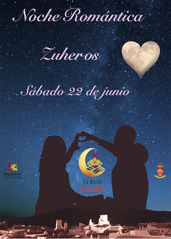 Cartel anunciador de la Noche Romántica en Zuheros